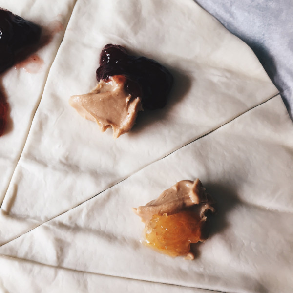 peanut butter and jelly pb&j croissant