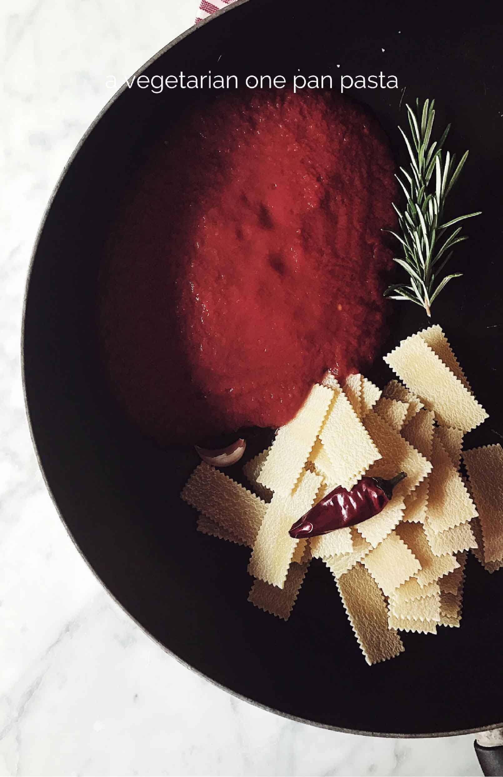 One Pan Pasta Recipes from Italy: a spicy tomato sauce opp | GP