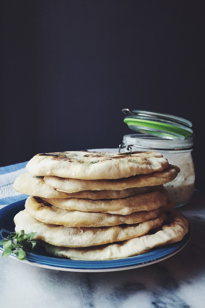 a Greek homemade pita bread recipe, made with healthy ingredients, including my beloved oregano