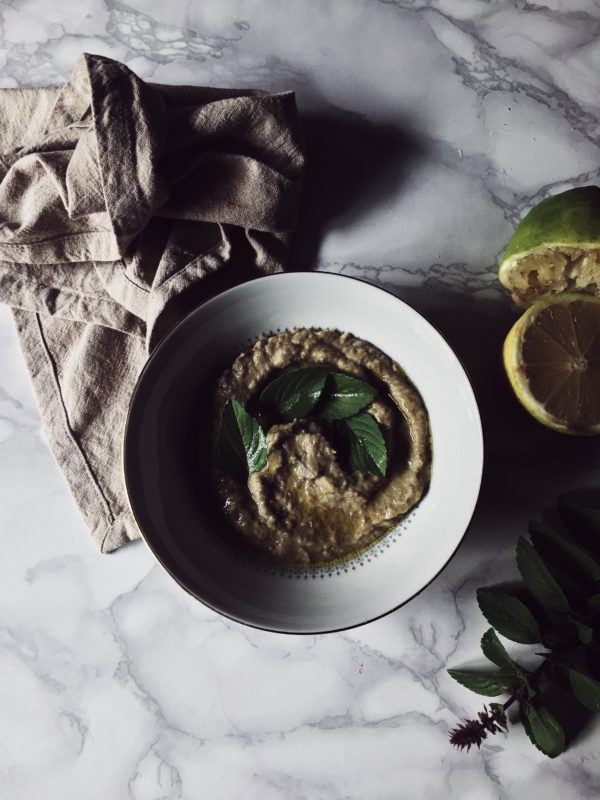 basil baba ganoush recipe by gourmet project