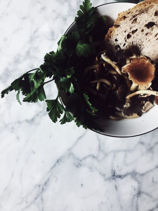 parmesan broth with mushrooms #gourmetproject