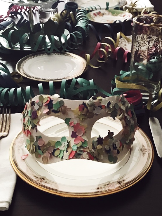 Carnival party table setting