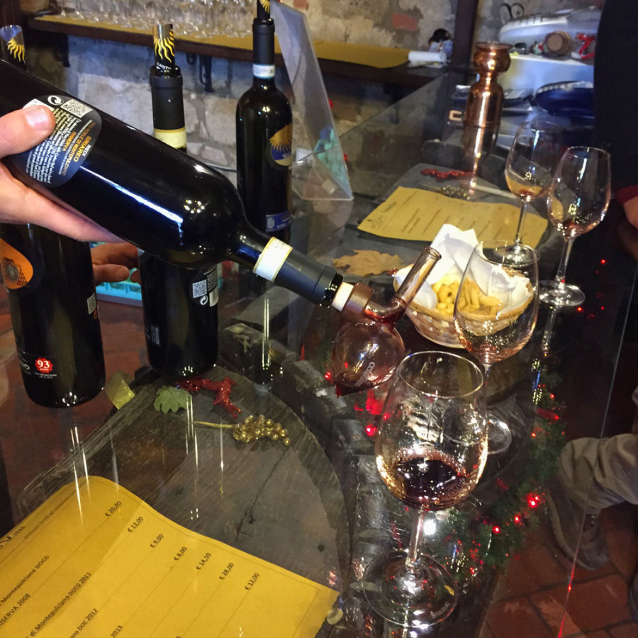 Montepulciano wine tasting