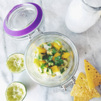 rome diner en blanc & mango & Coconut ceviche recipe