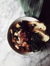 Tuscan white bean and kale soup recipe #gourmetproject
