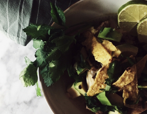 a sopa de lima recipe (wintry version)