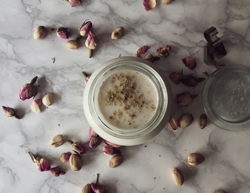 rose water homemade coconut yogurt recipe