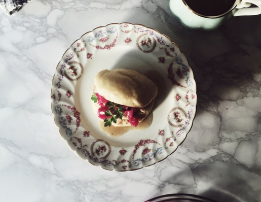 a cashew milk marinated chicken bao buns recipe