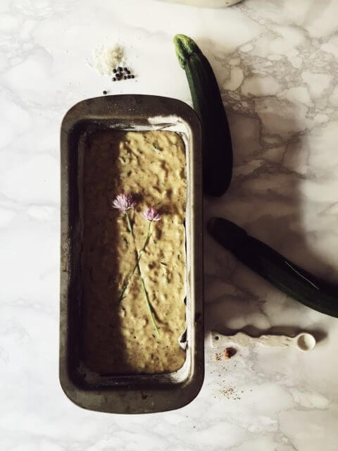 savory zucchini bread dough