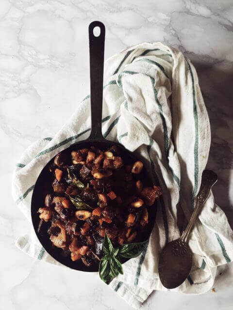 caponata recipe from Sicily Sicilian eggplant caponata