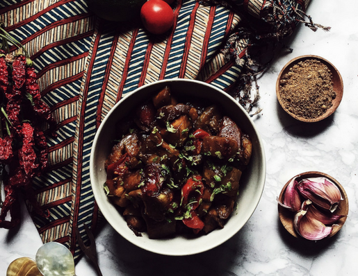 An asian stir fry recipe: tuwung goreng aka balinese wok fried eggplant