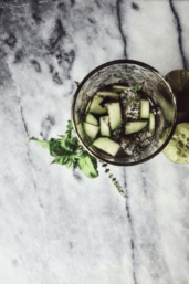 Cucumber basil lemonade recipe #gourmetproject #lemonaderecipe #basil