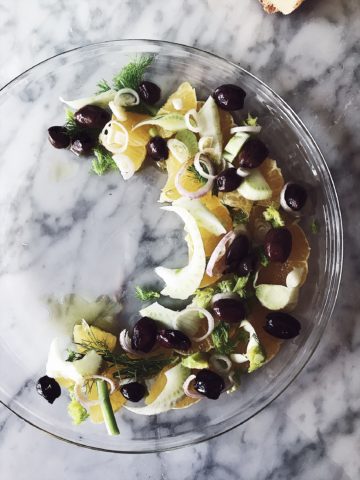 Sicilian fennel and orange salad