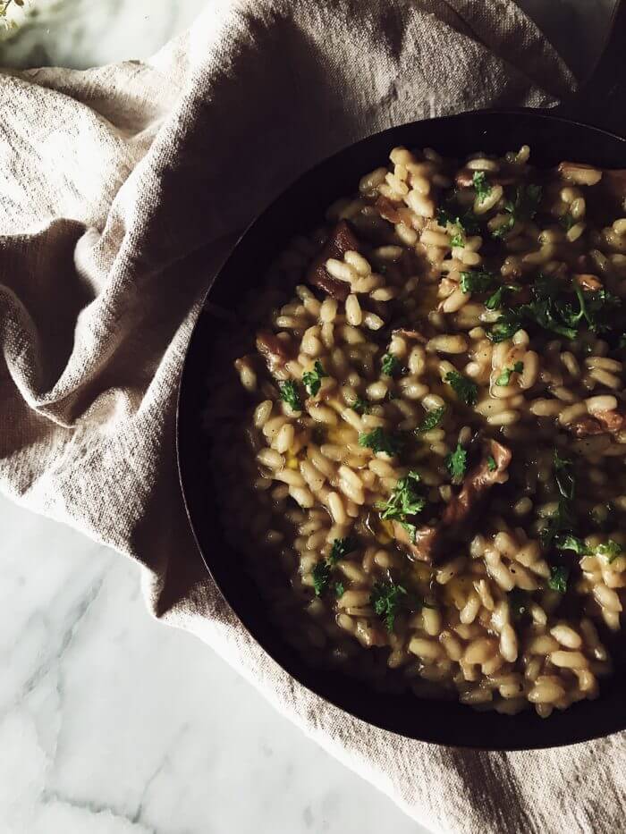 porcini mushroom risotto