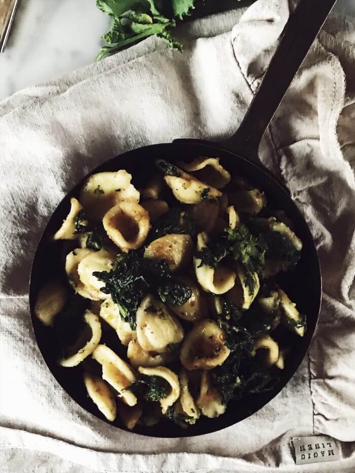 Orecchiette with broccoli rabe