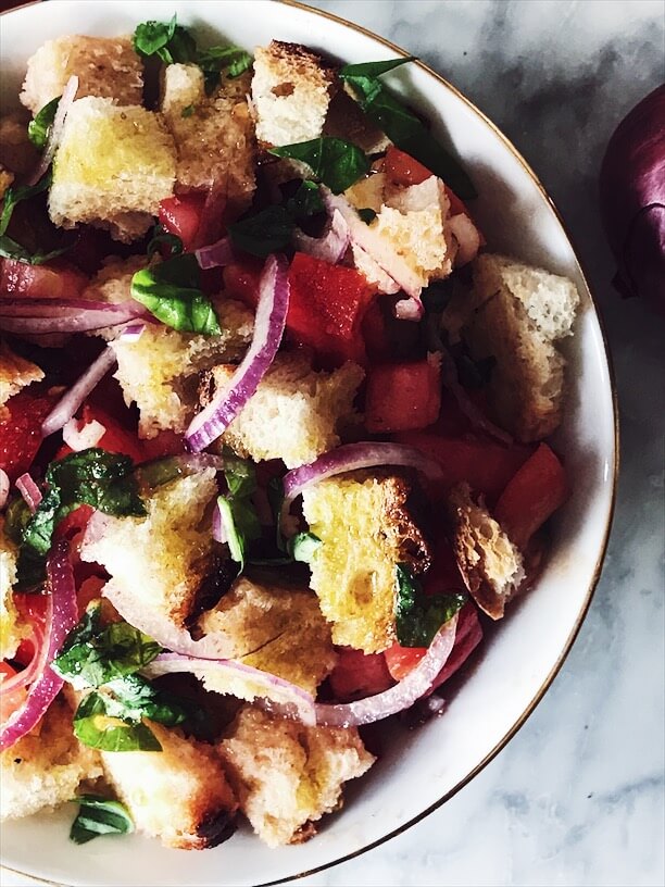 panzanella salad #gourmetproject #italianrecipes panzanella salad