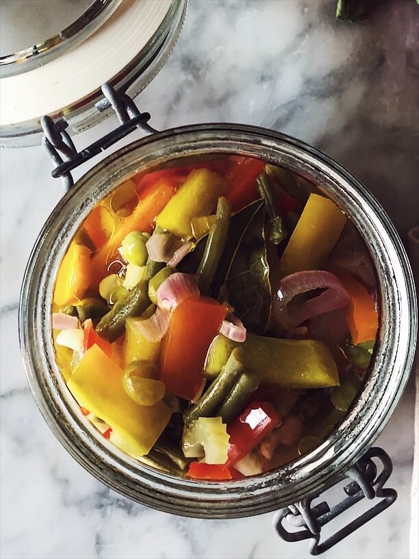 giardiniera recipe Italian #gourmetproject #italianrecipes giardiniera recipe: an Italian recipe
