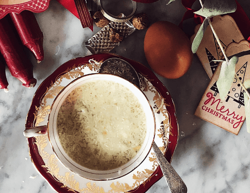 stracciatella soup recipe for Roman Christmas celebrations