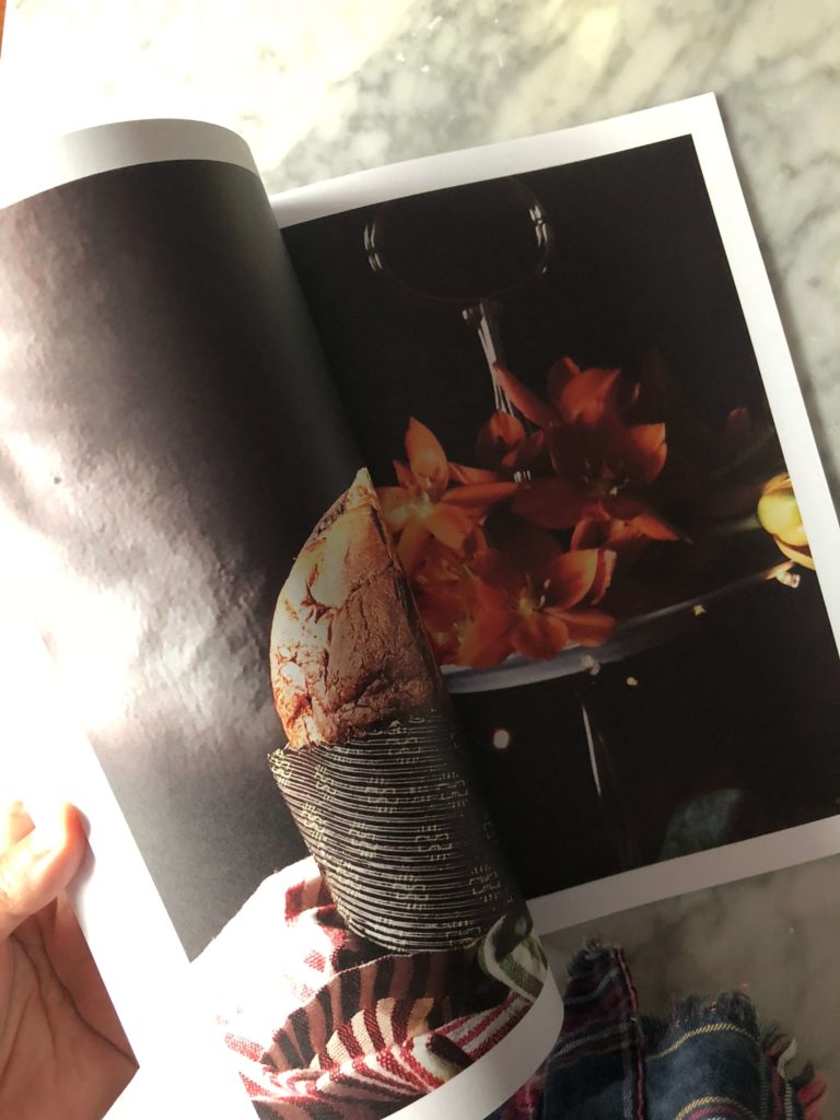 a page of the Gourmet Mag with Christmas Panettone Italian Christmas Panettone in a page of the Gourmet Mag