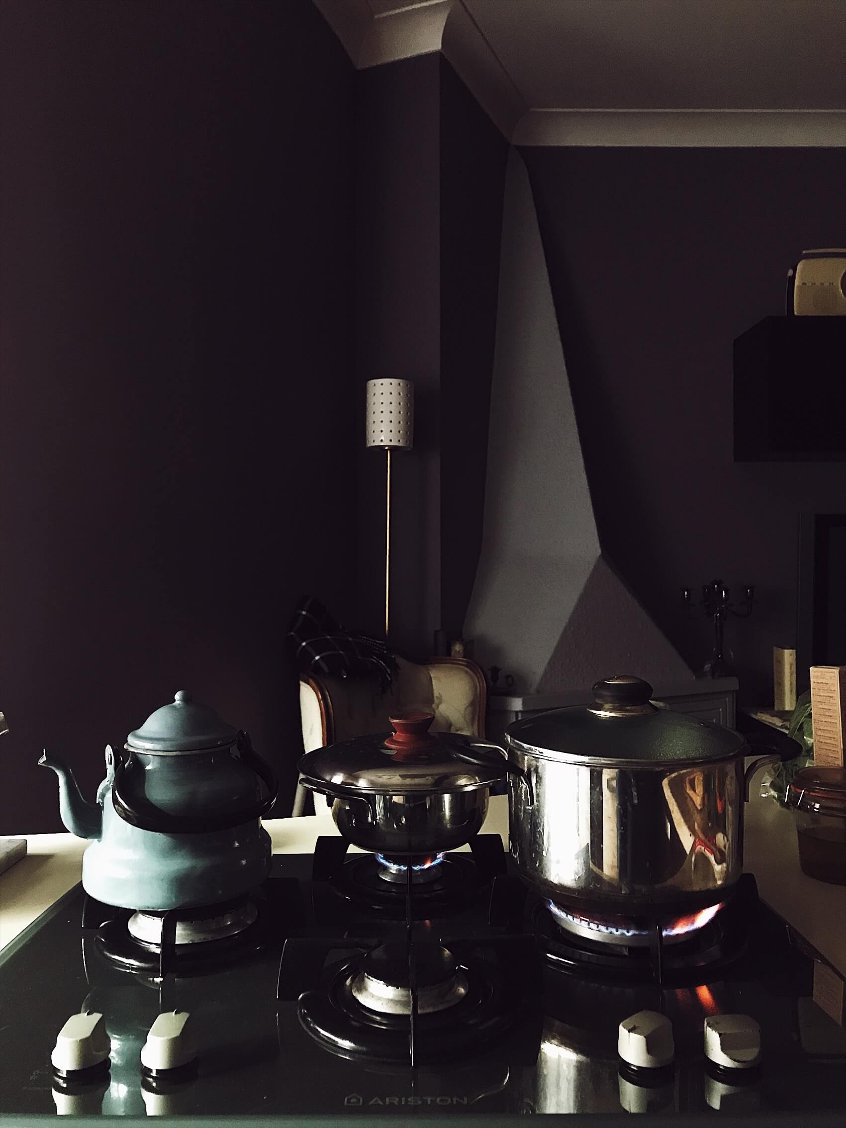 Christmas Eve in Italy Christmas Eve pots on the stovetop