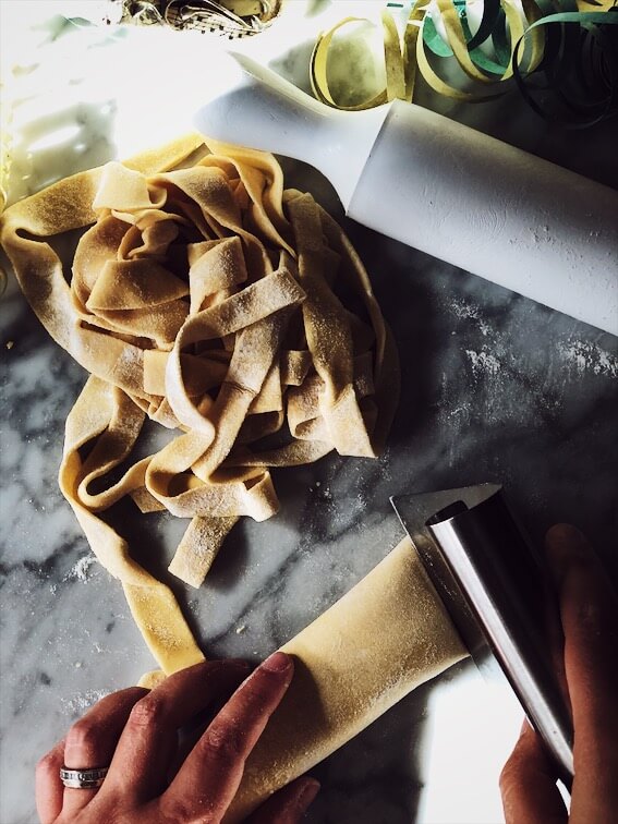 tagliatelle pasta from Italy #gourmetproject #pasta #italianrecipes tagliatelle pasta made in Italy