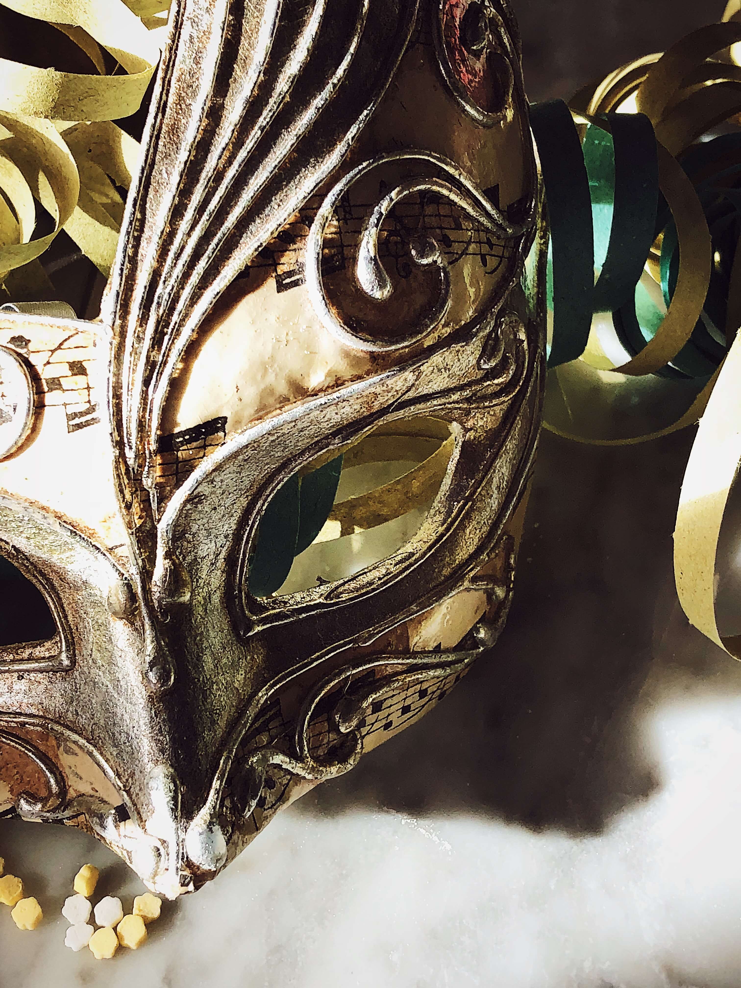 Carnival in Rome mask #gourmetproject #italy Carnival in Rome mask