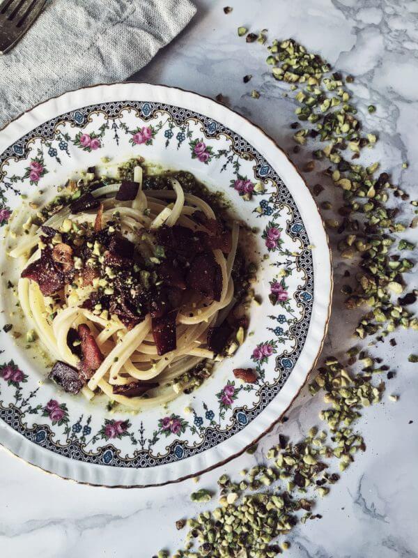 pistachio pesto pasta