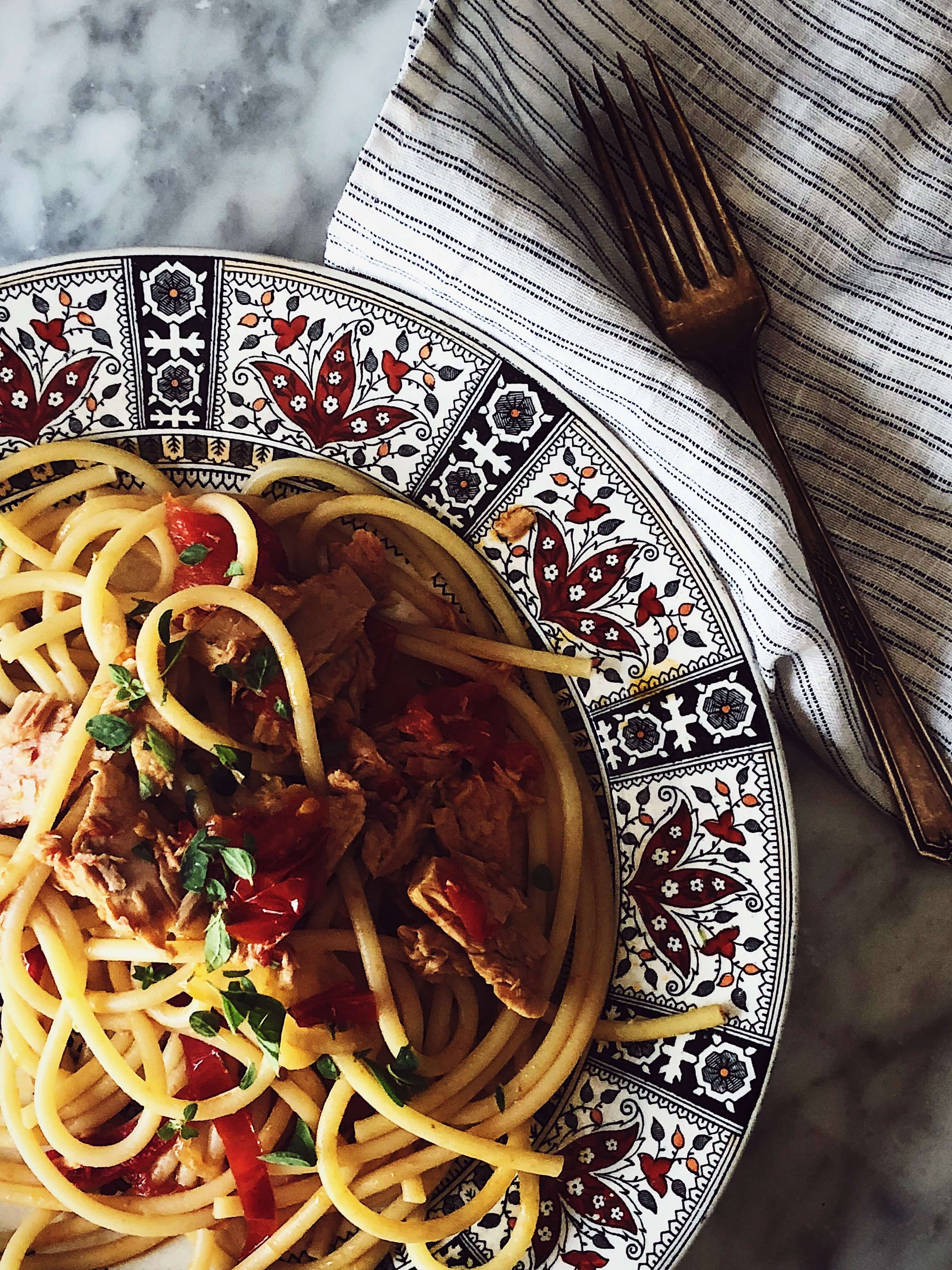 Italian tuna pasta recipe #gourmetproject