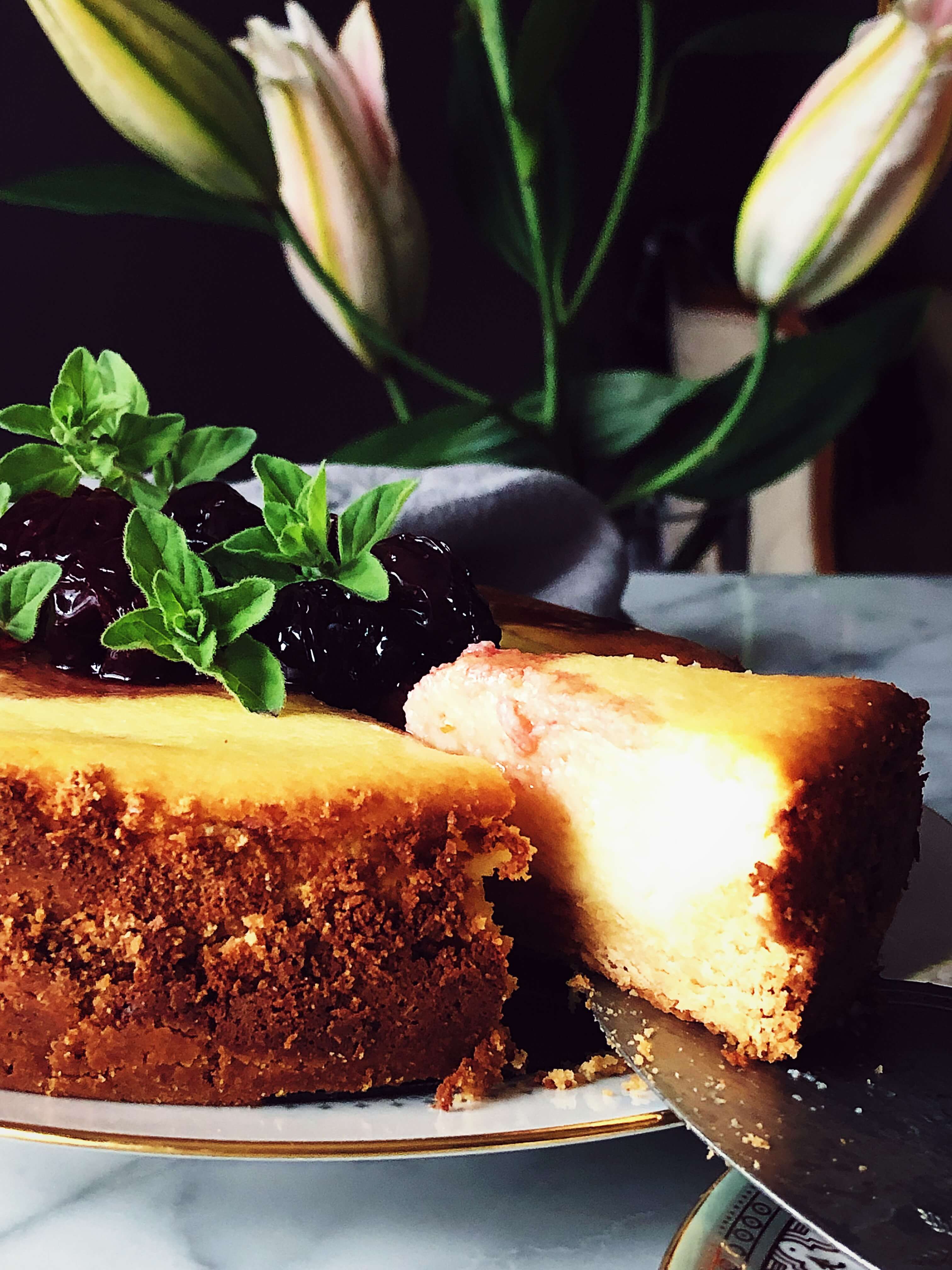 baked ricotta cheesecake without cream cheese #gourmetproject