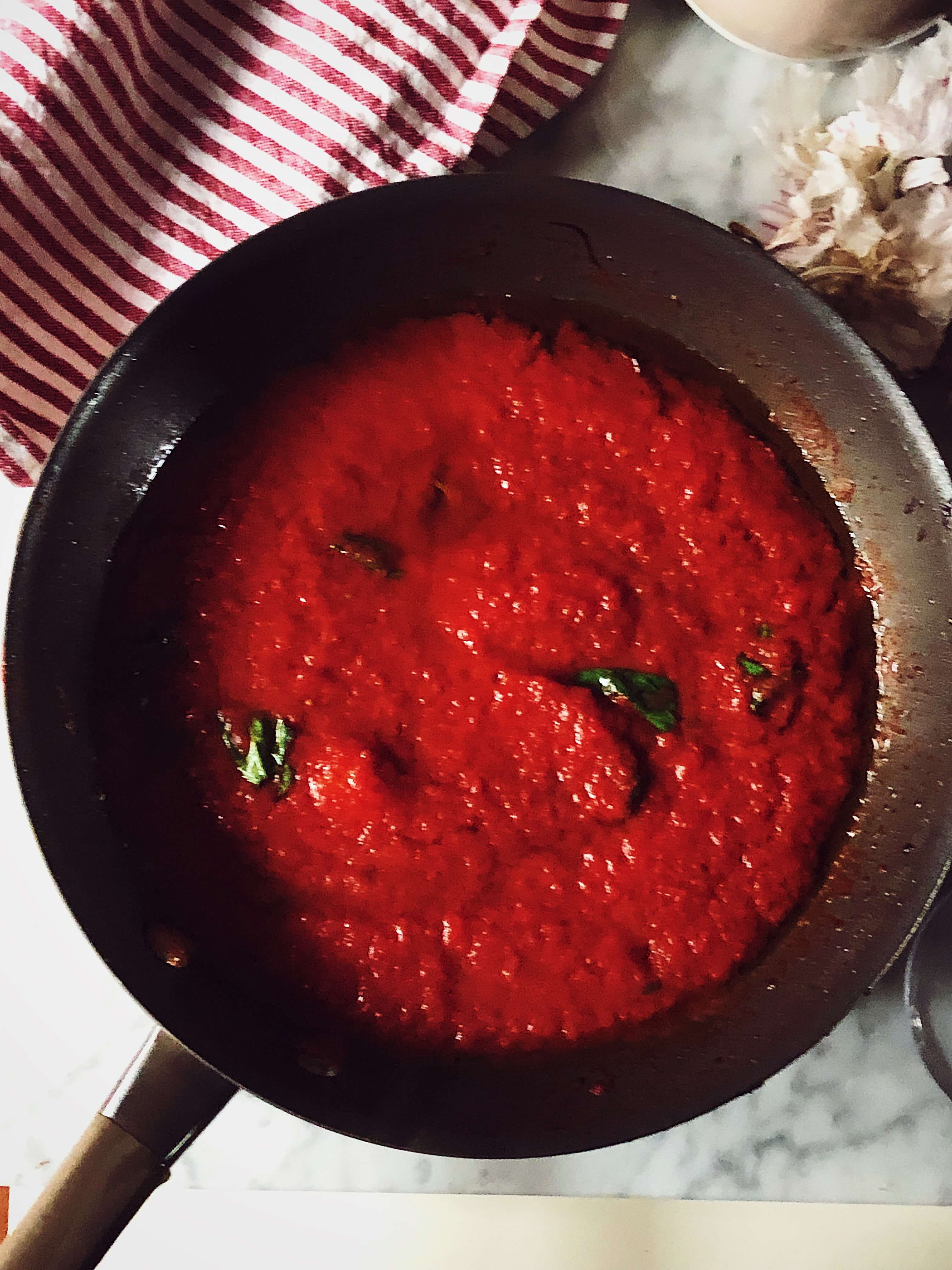 how to make tomato sauce from scratch #gourmetproject