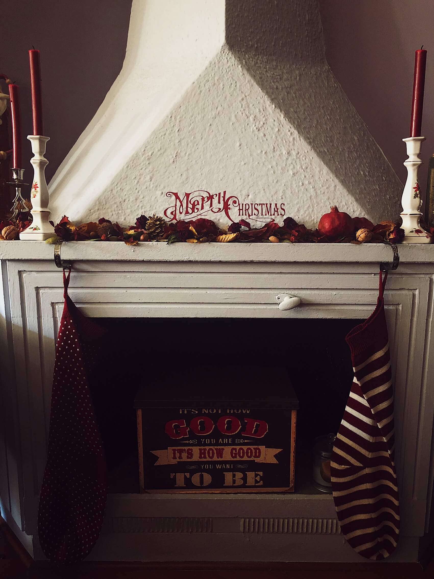 my Christmas fireplace
