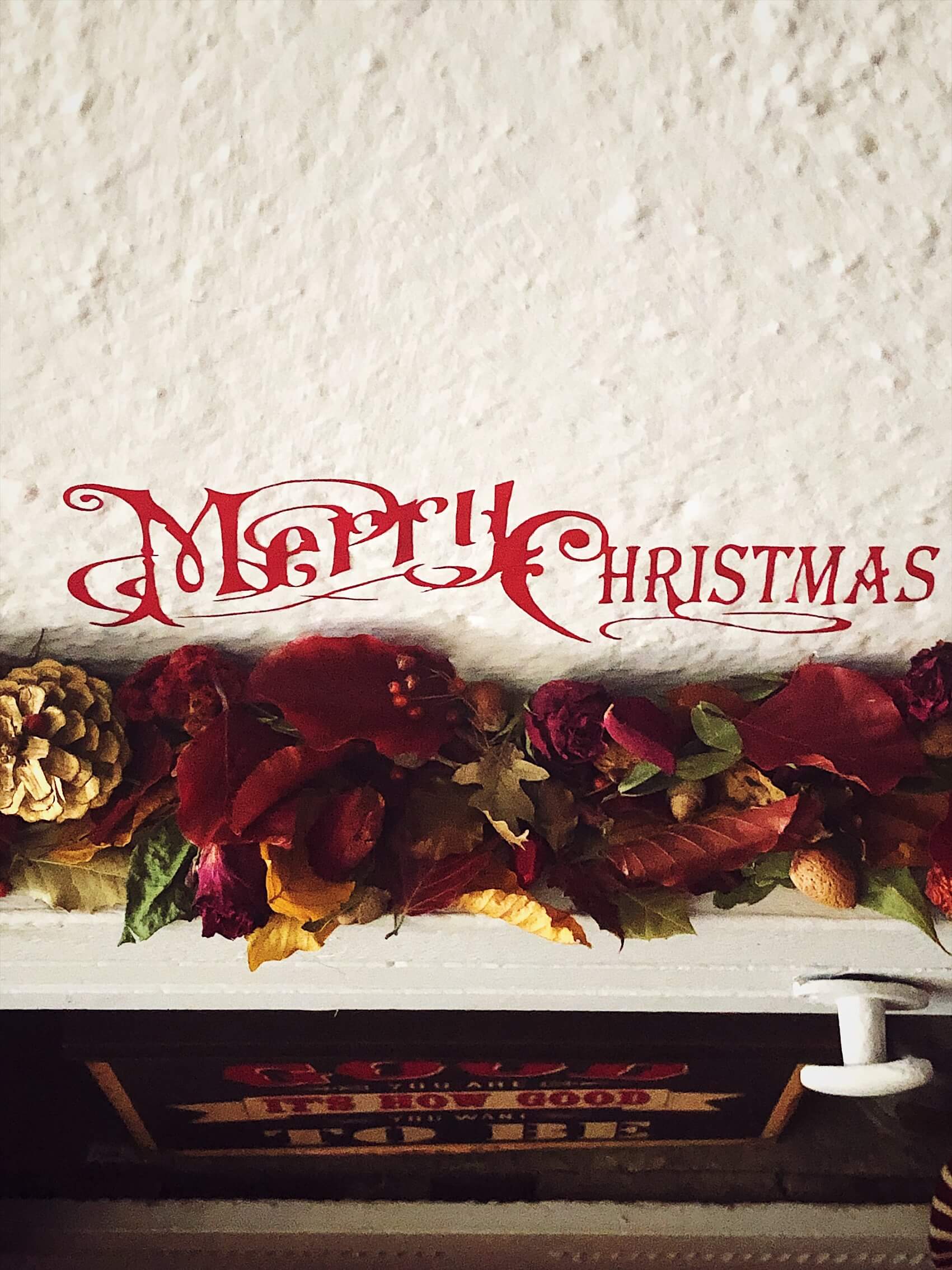 Christmas in Italy my Christmas mantel red decorations
