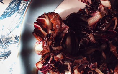 Grilled radicchio with balsamic vinegar recipe