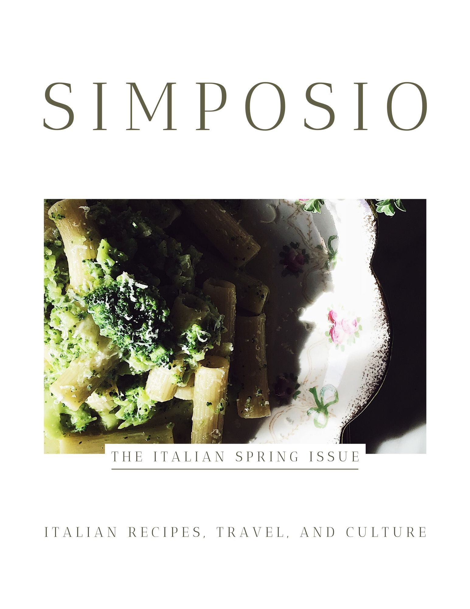 cover of the Spring cookbook from the Italian series of Simposio