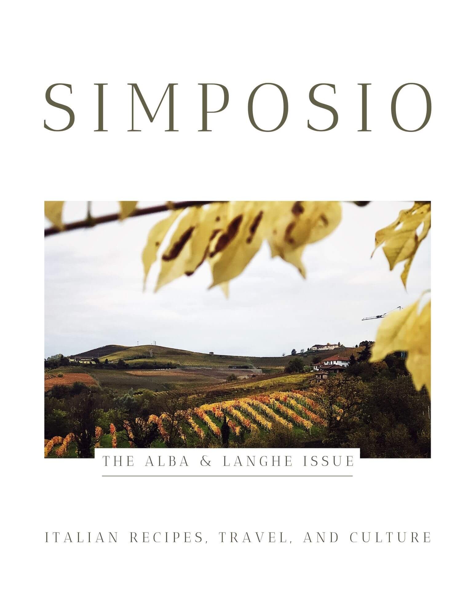 cover of the Alba and Langhe cookbook from the Italian series of Simposio