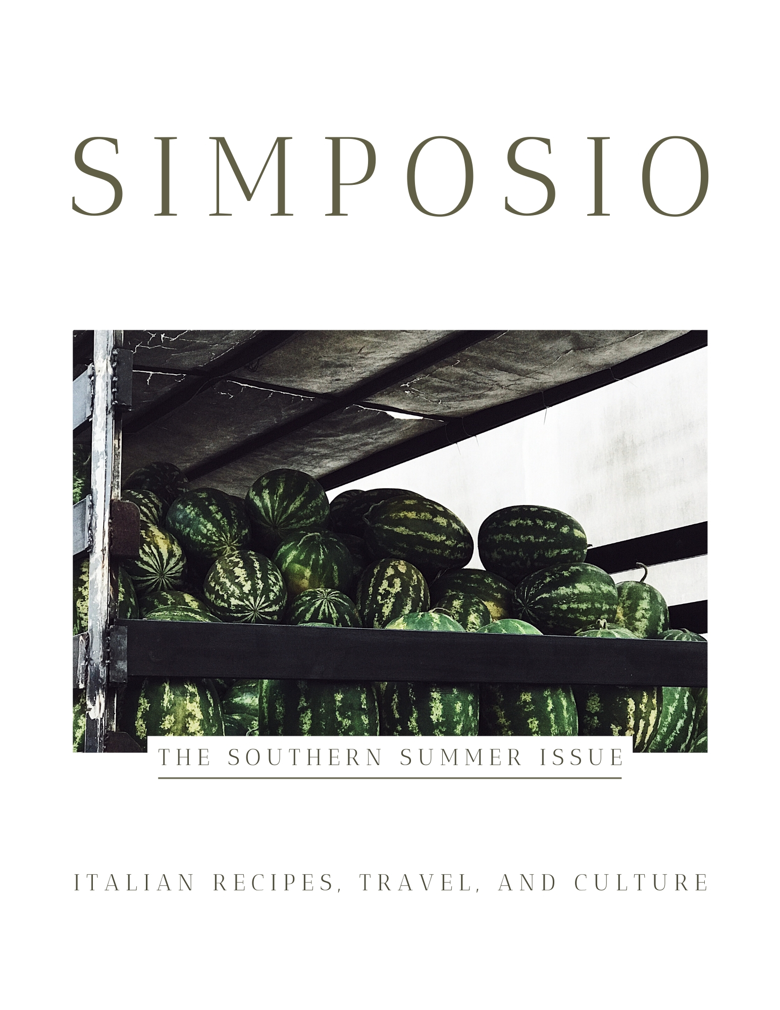 cover of the Summer cookbook from the Italian series of Simposio