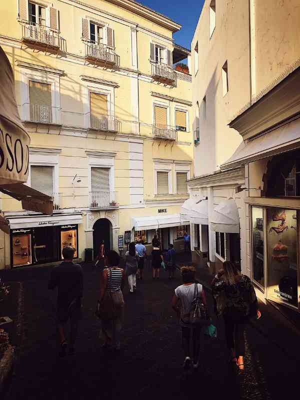 Italy armchair travel: Capri's sunset