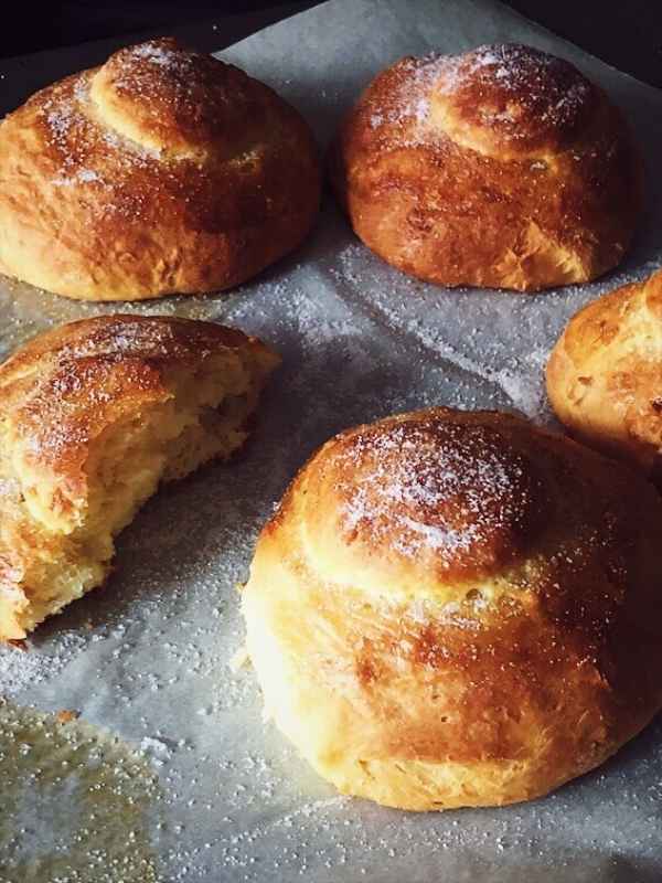 brioche recipe buns with sugar