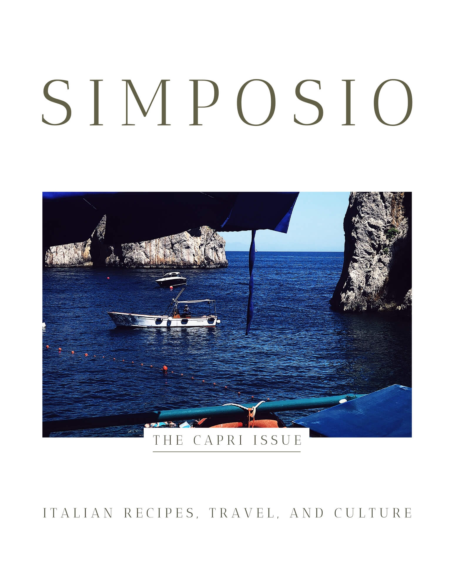cover of the Capri cookbook from the Italian series of Simposio