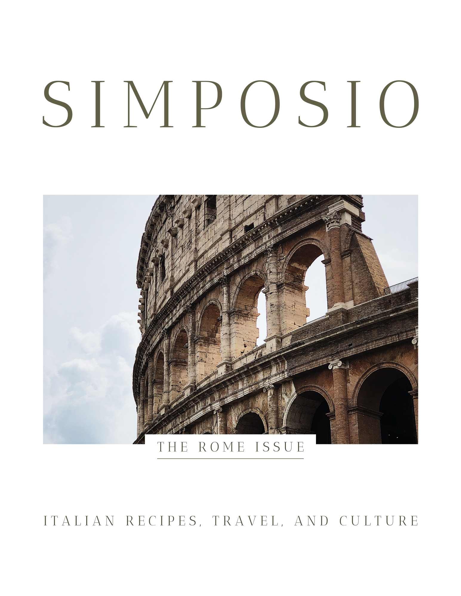 cover of the Rome cookbook from the Italian series of Simposio
