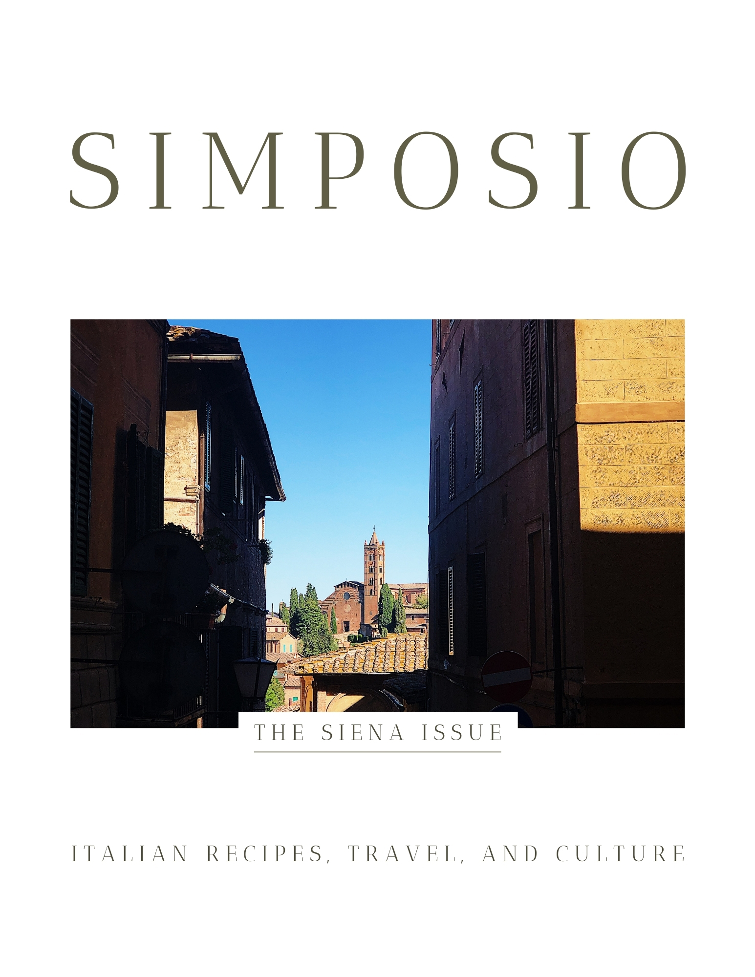 cover of the Siena cookbook from the Italian series of Simposio