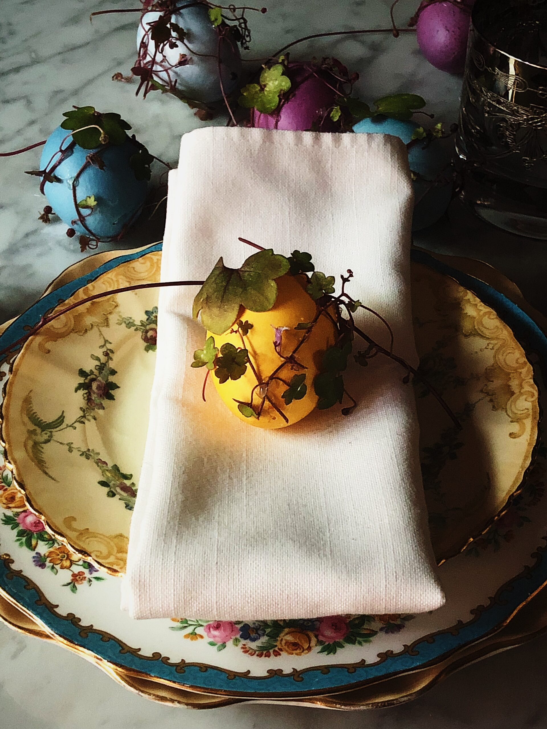 Cinque Terre-inspired Easter table