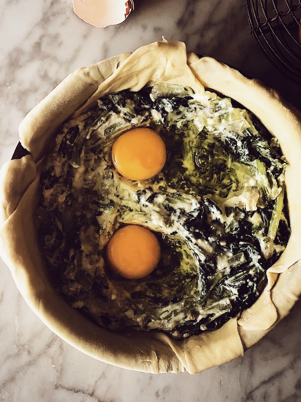 Torta Pasqualina eggs