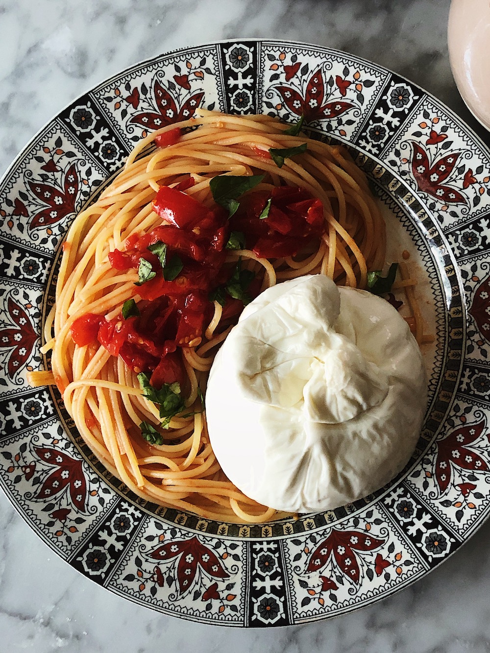 pasta with burrata and cherry tomatoes recipe