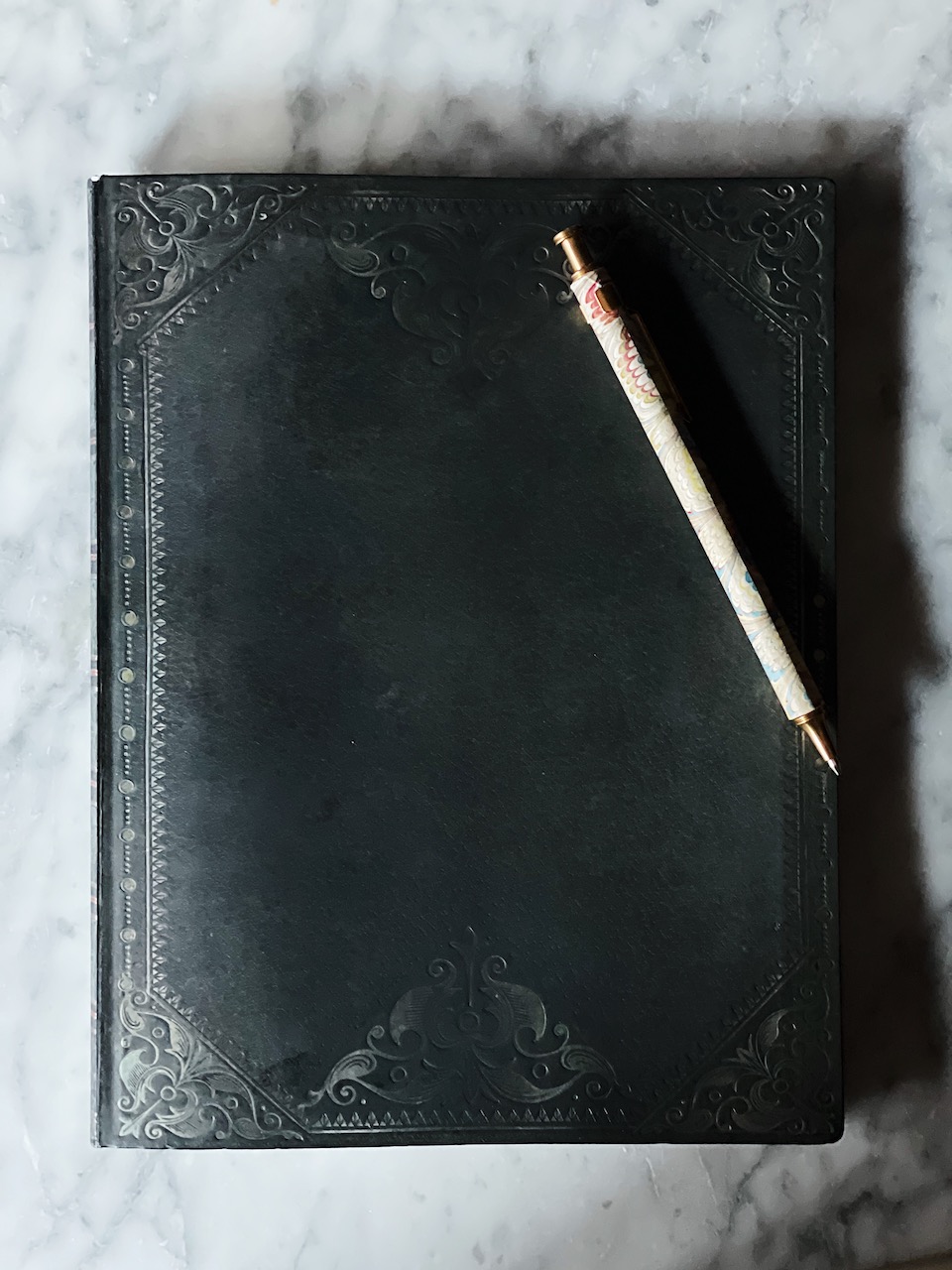 notebook and pen