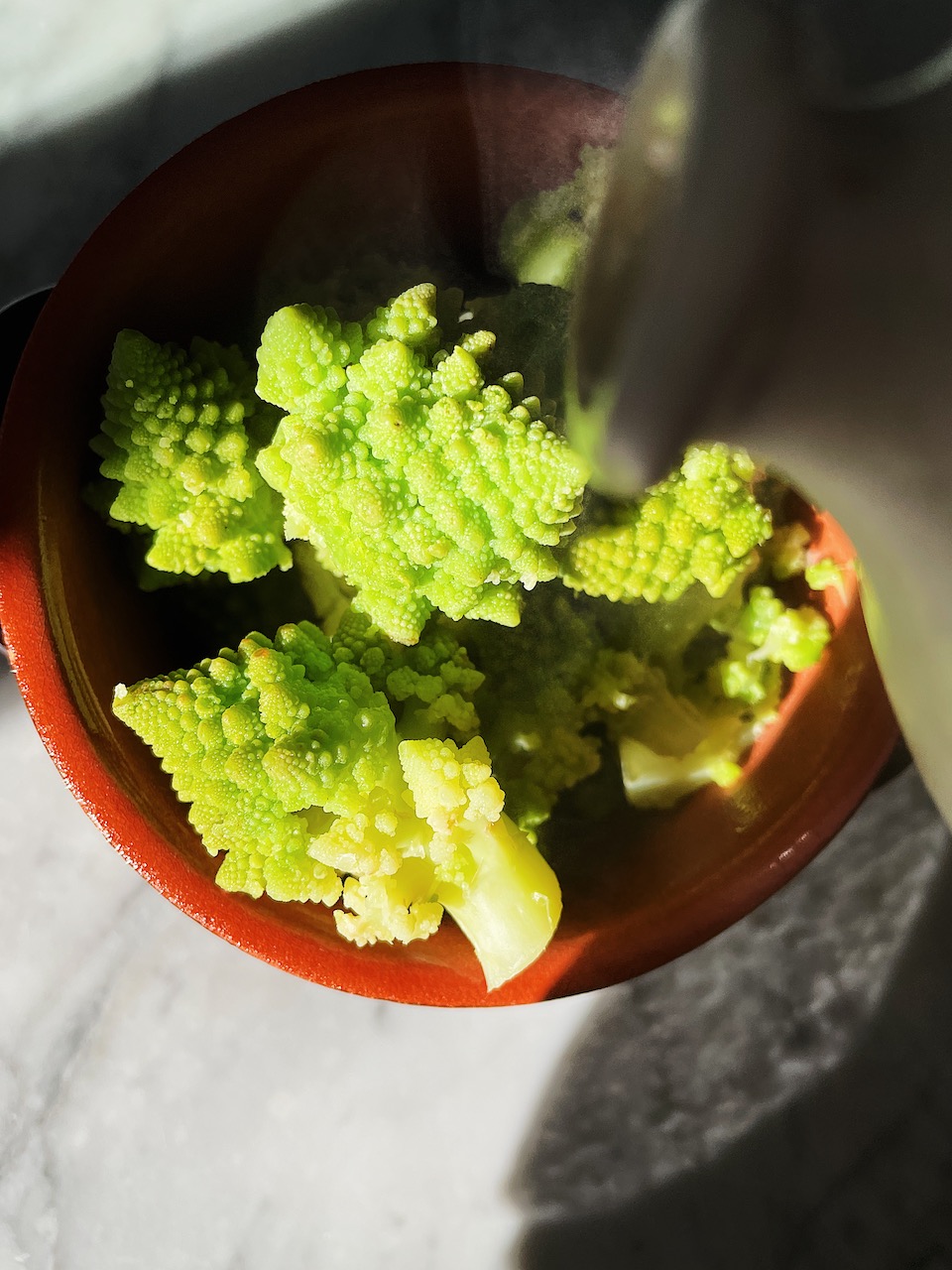 broccoli romani and oil