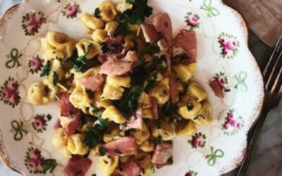 The Italian authentic and original tortellini panna e prosciutto recipe