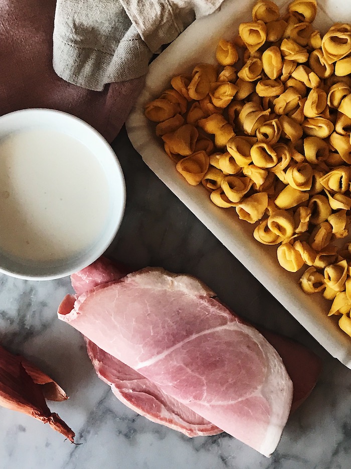 tortellini panna e prosciutto cotto recipe