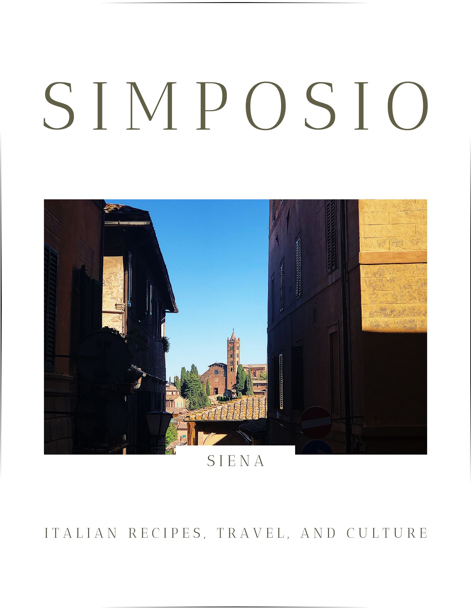 cover of the Siena cookbook from the Italian series of Simposio