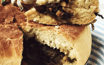 Pizza di Scarola (Neapolitan Escarole Focaccia)